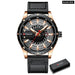 Casual Fashion Leather Chic Luminous Hands Quartz Men’s