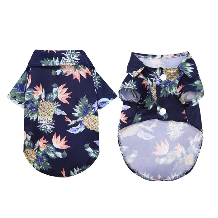 Floral Beach Shirt For Small Dogs