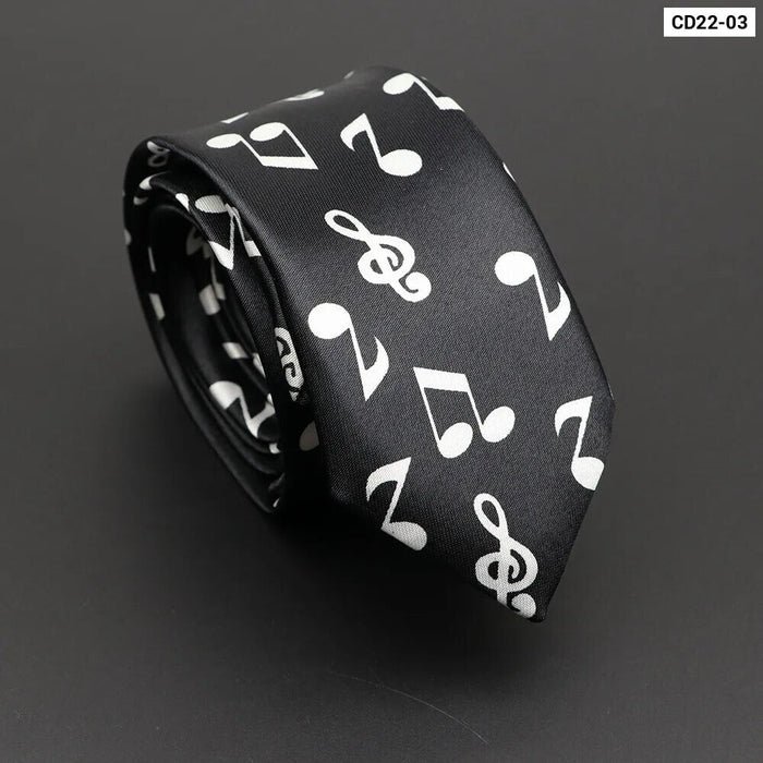 Musical Notes Tie Elegant And Trendy Gift For Music Lovers