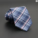 Classic Plaid Neck Tie Jacquard Woven Polyester Wedding