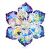 Glass Flower Brooch 14 Colours