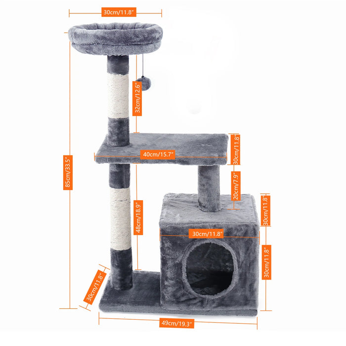 Multi Level Cat Tree Tower Scratching Post