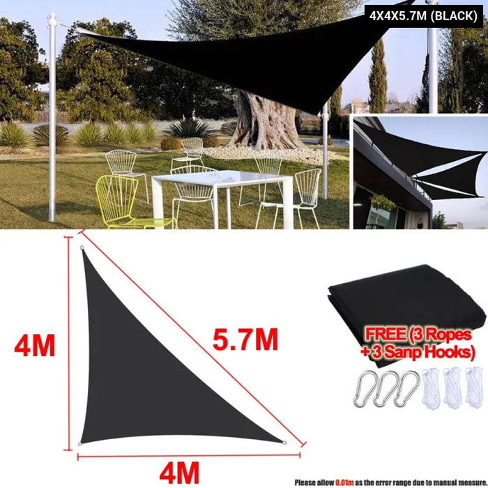 300D Waterproof Sun Shelter Triangle Sun Shade Protection Outdoor Garden Patio Pool Shade Sunscreen Sail Awning