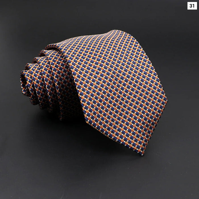 Mens Jacquard Striped Tie For Business Weddings And Daily Wear