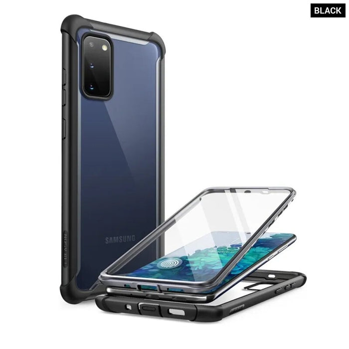 Full-Body Rugged Clear Bumper Case With Built-in Screen Protector For Samsung Galaxy S20 FE 5G