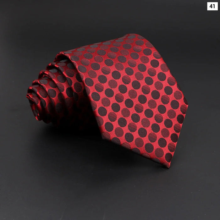 Mens Jacquard Striped Tie For Business Weddings And Daily Wear