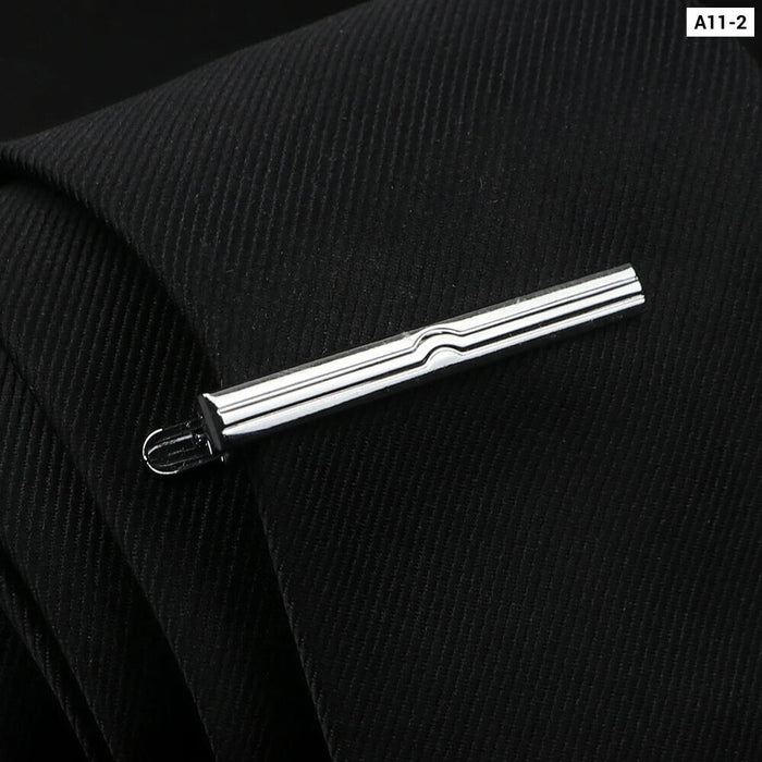 Stainless Steel Tie Clip Elegant Wedding Accessory