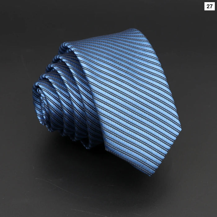 Classic Striped Neck Tie Business And Wedding Accessory