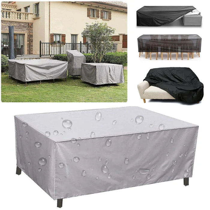 Outdoor Furniture Covers Waterproof Rain Snow Dust Wind-Proof Anti-UV Oxford Fabric Garden Lawn Patio Furniture Covers 190T