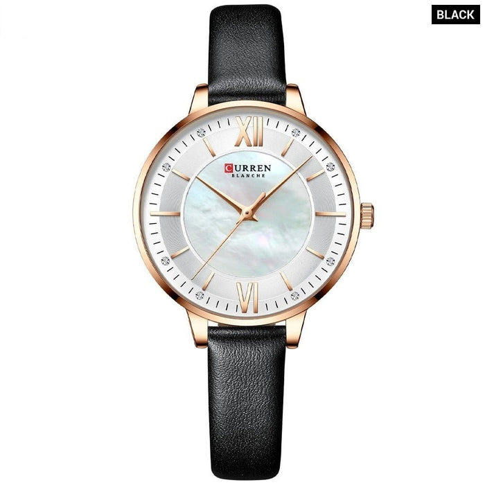 Watches for Women Stylish Luxury Quartz Ladies Clock Elegant Classic Leather Female Wristwatches