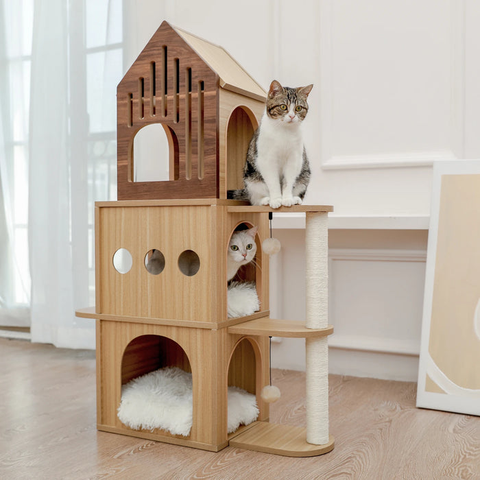 Multi Level Cat Tree Perches Scratching Post