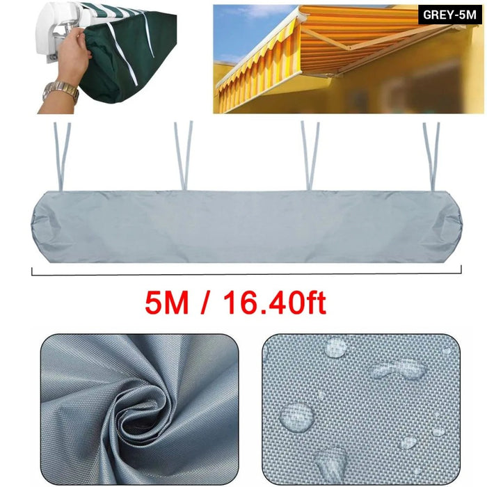 7 Sizes Patio Awning Winter Storage Bag Yard Garden Shelters Rain Weather Cover Protector Sun Canopy