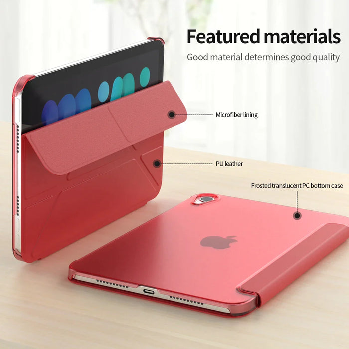 Slim Pu Leather Case For Ipad Mini 6 8.3 Inch Hard Pc Back Cover For Ipad Mini 5 4 3 2 1 7.9