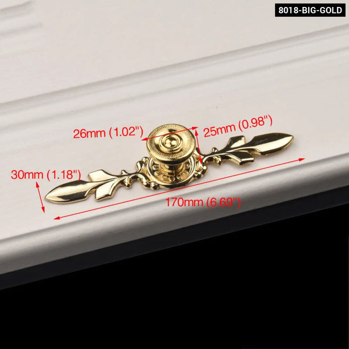 Zinc Alloy Bronze Cabinet Wardrobe Drawer Door Handles/knobs