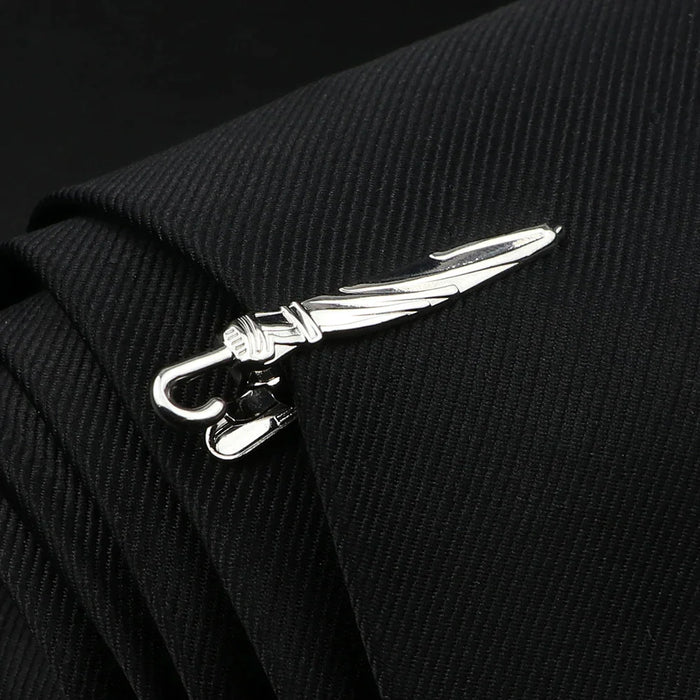 Mens Alloy Tie Clips 27 Designs Scissors Fish Bone Beard Wing Animal Wedding Party Jewelry Pin