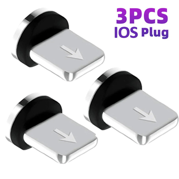 3 In 1 Magnetic Charging Cable For Iphone Xiaomi Samsung