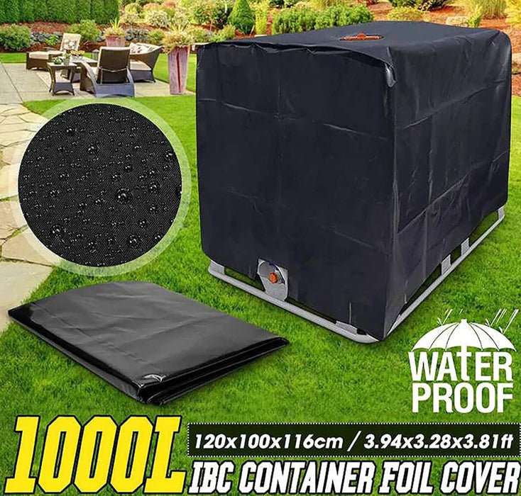 IBC Tank Cover Outdoor Garden Waterproof Cover 1000 liters IBC Rain Water Container Ton Barrel Sun Protective Foil Dust Covers