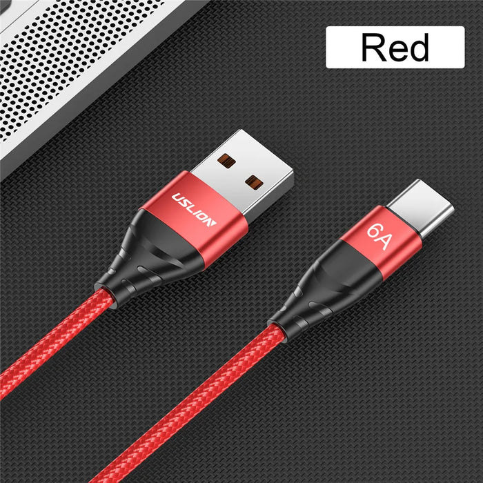 66W Fast Charge Usb C Cable For Huawei P40/P50 Pro Samsung/Xiaomi