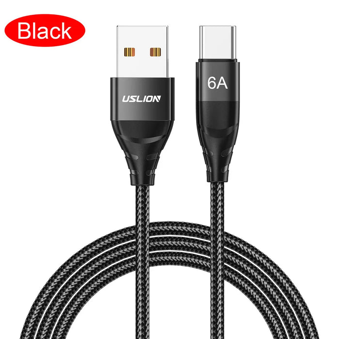 6A Fast Charge Usb C Cable For Xiaomi Iphone 15 Pro