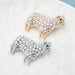 2 Colour Pearl Sheep Brooch Fun Animal Party Pin