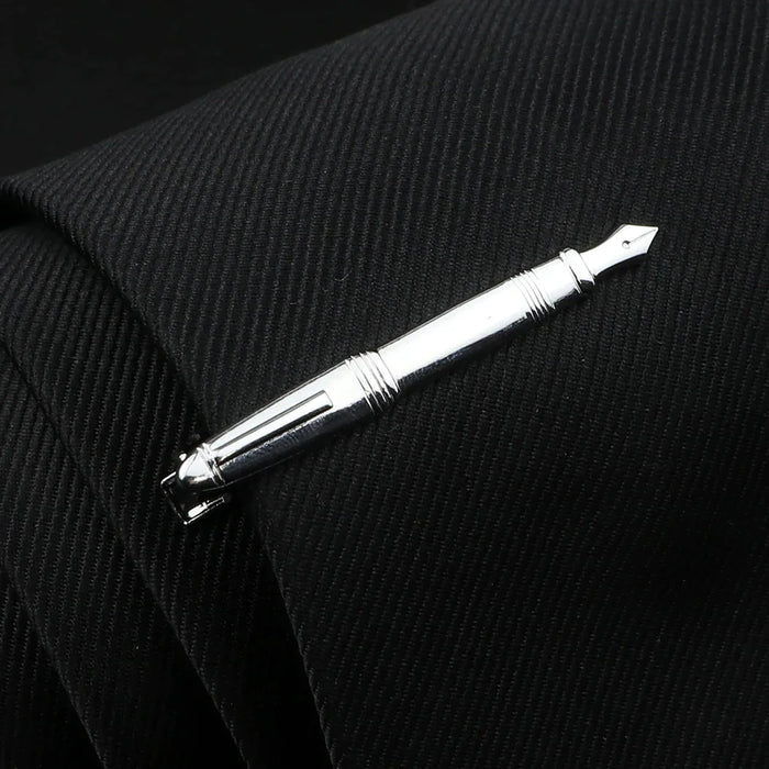 Stainless Tie Clip Set Mens Gift