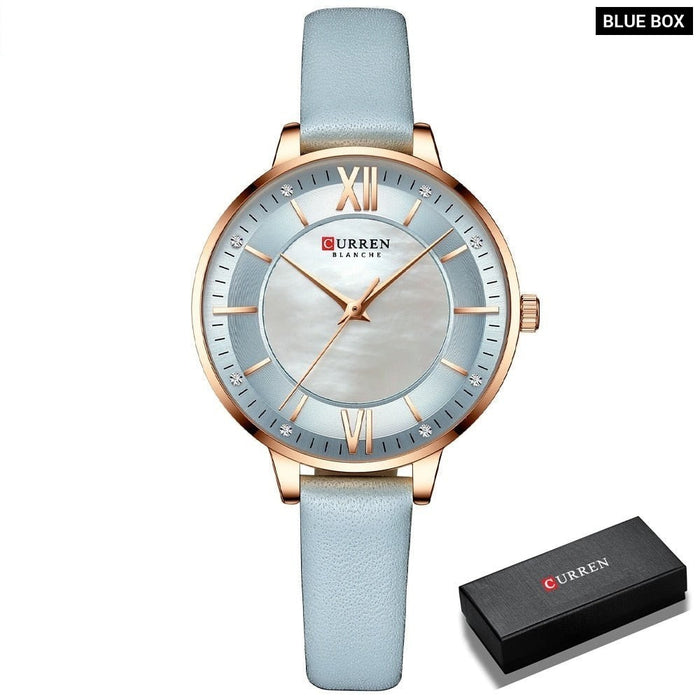 Watches for Women Stylish Luxury Quartz Ladies Clock Elegant Classic Leather Female Wristwatches