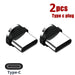 Pack Of 2 Magnetic Charging Adapters For Mobile Phones