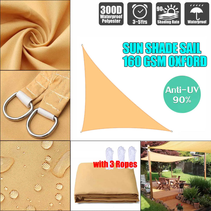 300d Oxford Right Triangle Sand Sun Sail Pool Cover