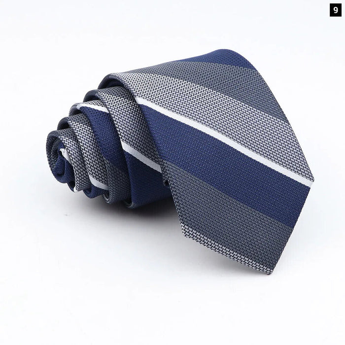 Classic Jacquard Plaid Neck Tie 6Cm Width