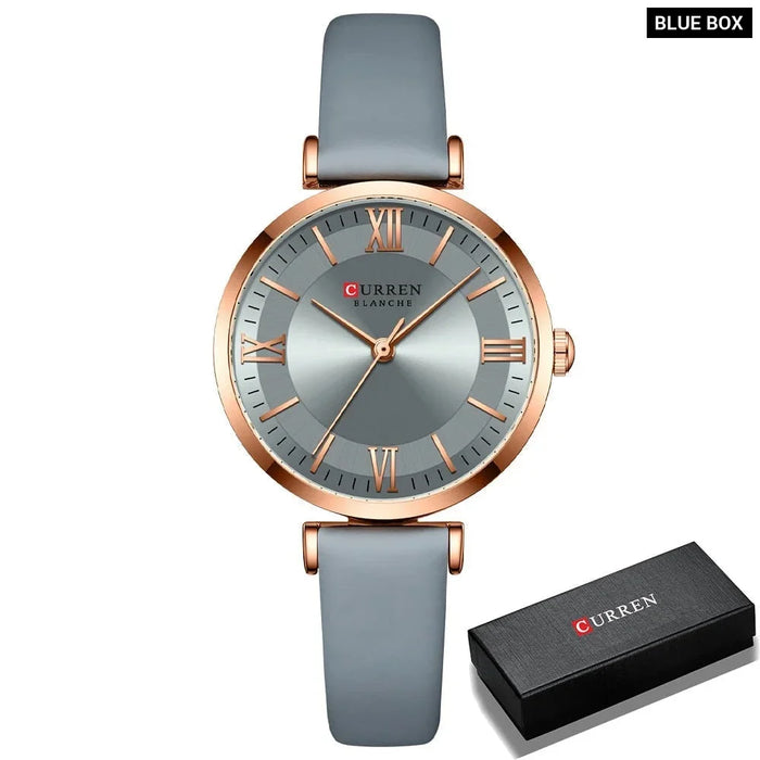 Women's Quartz Leather Wrsitwatches Fashionable Classic Clock