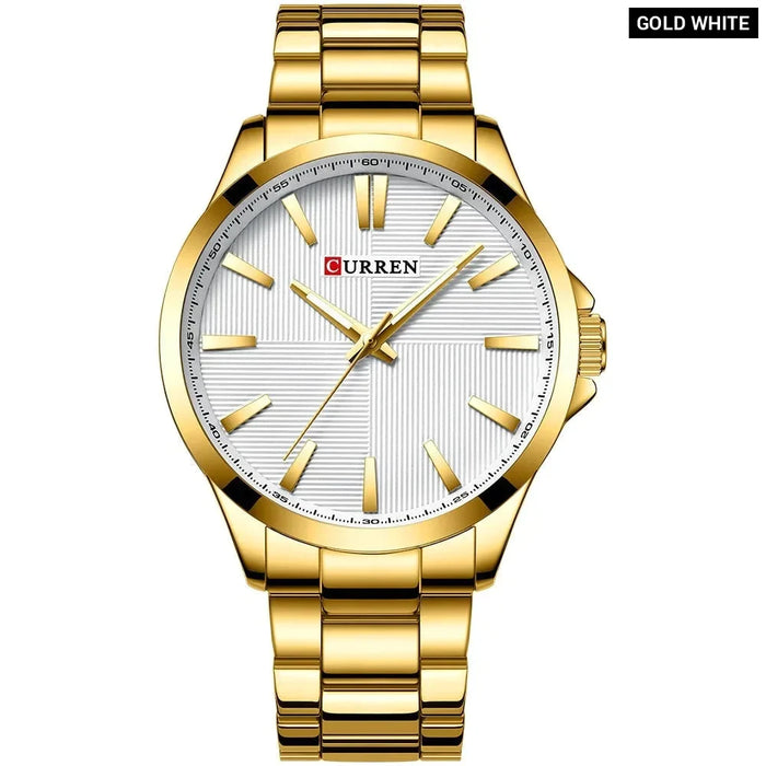 Business Stainless Steel Waterproof Wristwatch For Men