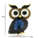 Crystal Owl Brooch Blue Red