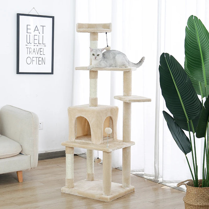 Multi Level Cat Tree Condo Toys Nest