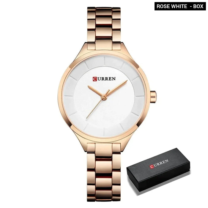 Stainless Steel Quartz Female Fashion Wrist Watch