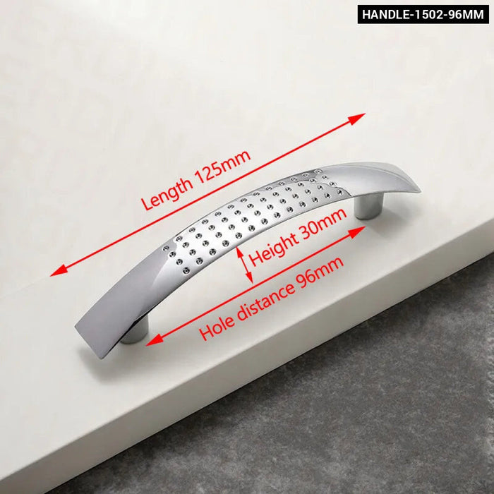 Modern Silver Cabinet Handles For Kitchen And Wardrobe