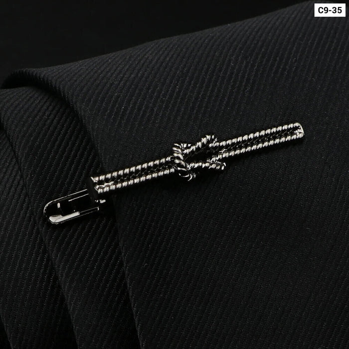 Mens Tie Clips 28 Designs Car Saxophone Glasses Feather Shape Wholesale Retail Arrow Clip