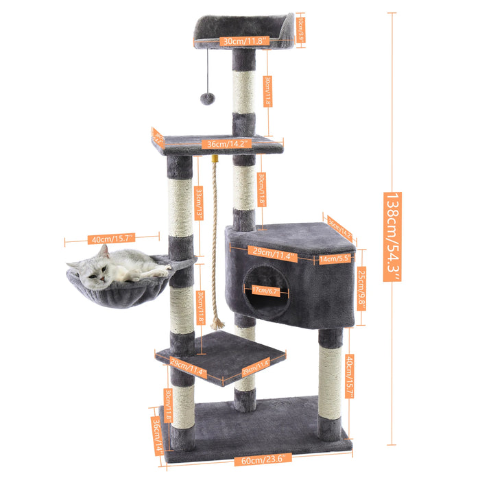 Multi Level Cat Tree Tower Scratching Post