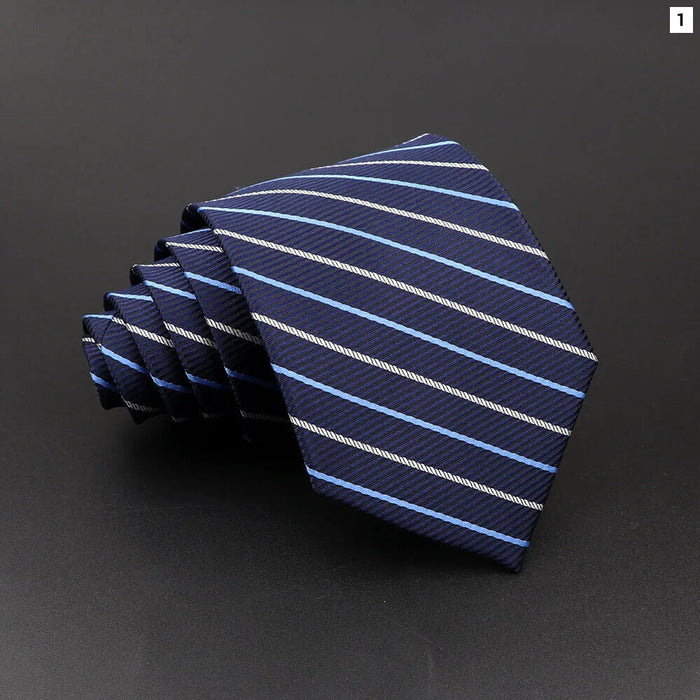 Classic Stripe Necktie Mens Wedding Tie