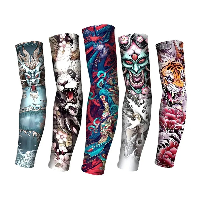 Sun Proof Ice Silk Arm Sleeves For Sports And Outdoor