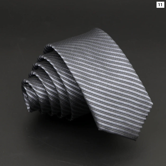 Classic Striped Neck Tie Business And Wedding Accessory