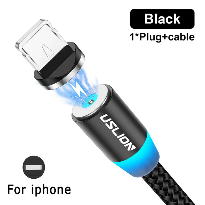 Led Magnetic Usb Cable For Iphone Android