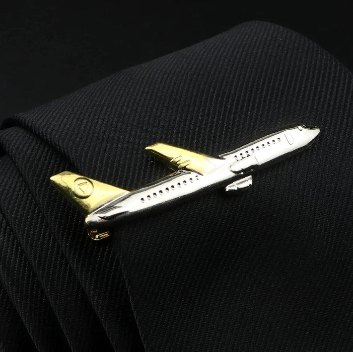 Stainless Tie Clip Set Mens Gift