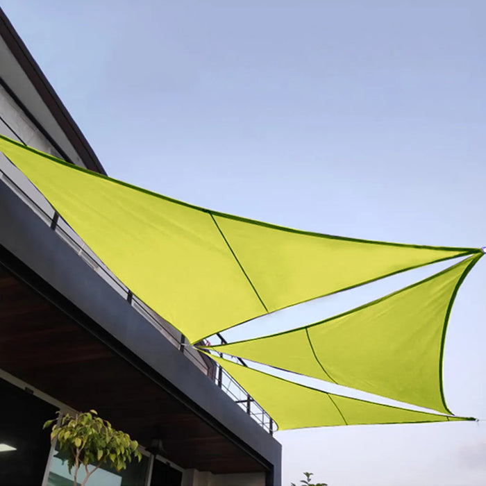 Green Regular Triangle Sunshade Outdoor Sun Shelter Waterproof Awnings Protection Outdoor Canopy