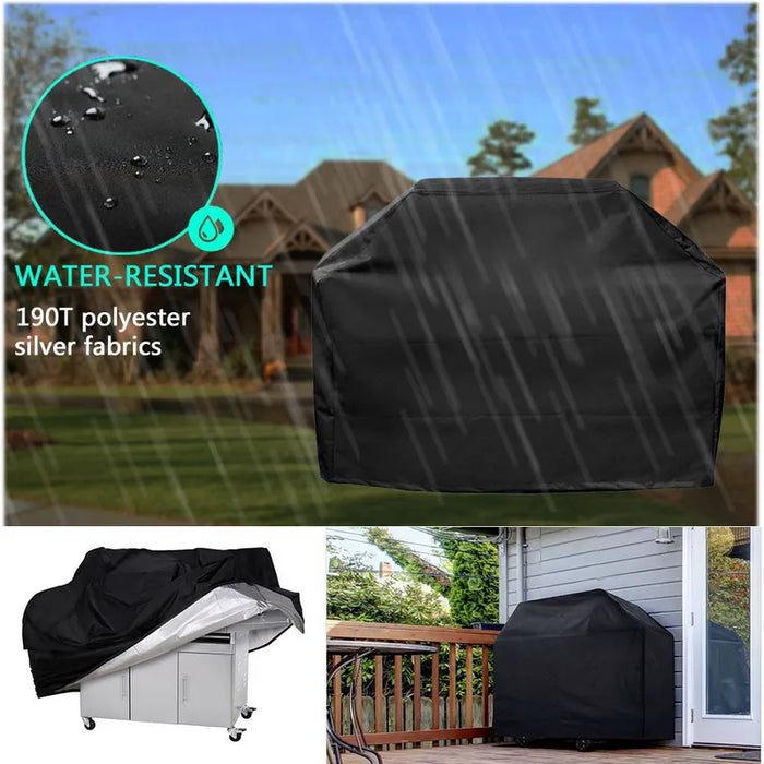 190T/210D BBQ Cover Anti-Dust Waterproof Heavy Duty Charbroil Grill Cover Rain Protective Barbecue Cover