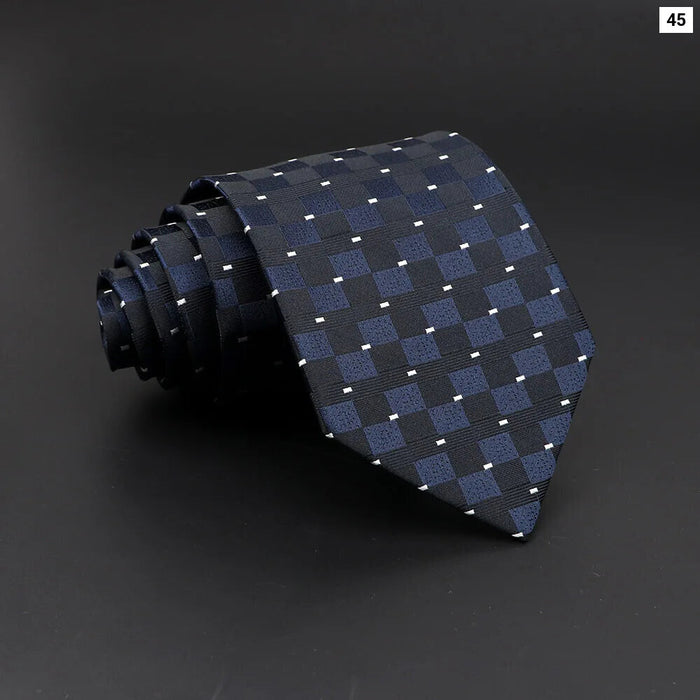 Mens Jacquard Striped Tie For Business Weddings And Daily Wear