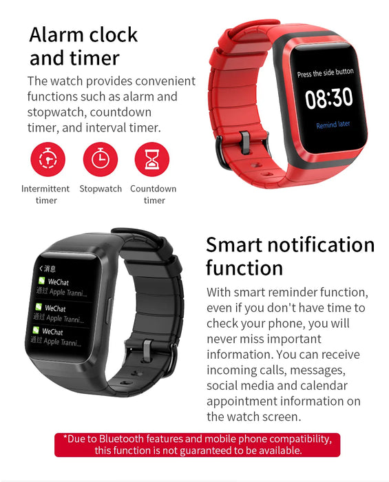 Waterproof Full Touch Screen  Fitness Tracker Smart Watch For Android iOS