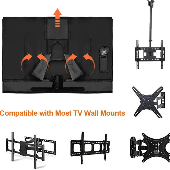 Outdoor Tv Cover 22’’ To 70’’ Inch The Weatherproof