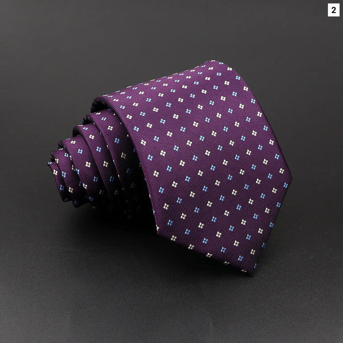 Classic Stripe Necktie Mens Wedding Tie