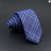 Handmade 6cm Mens Ties Classic Slim Striped Plaid Black