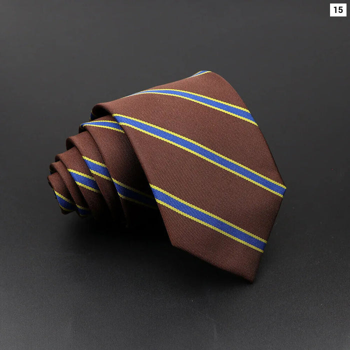 Classic Stripe Necktie Mens Wedding Tie